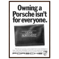Porsche - It's not for everyone Vintage Poster Ad