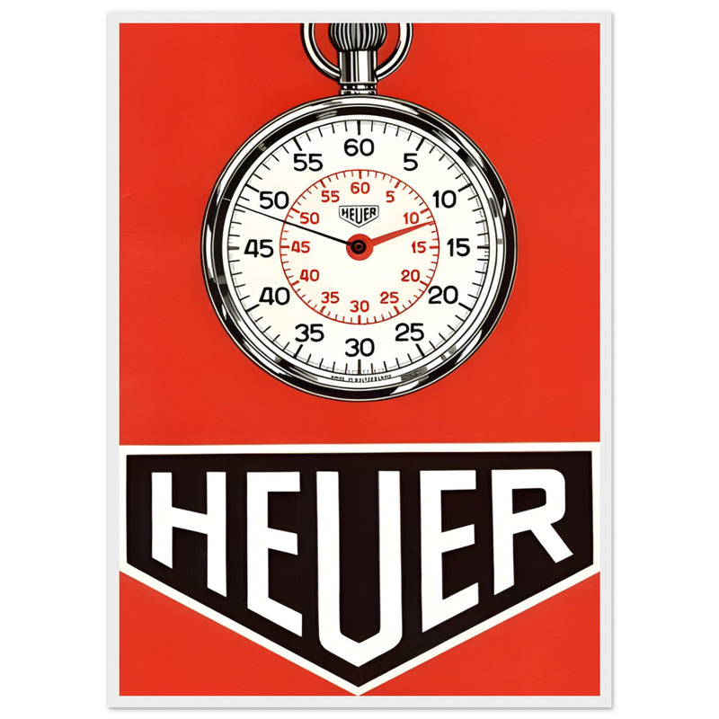 Heuer 1963 Vintage Poster Ad