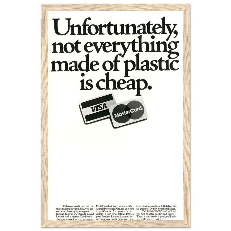 Visa Mastercard Vintage Poster