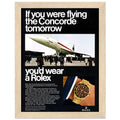 Rolex Oyster Perpetual Concorde Vintage Poster Ad