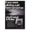 Rolex Jet Pilot Vintage Poster Ad