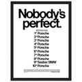 Porsche Nobody's Perfect Le Man Vintage Poster Ad