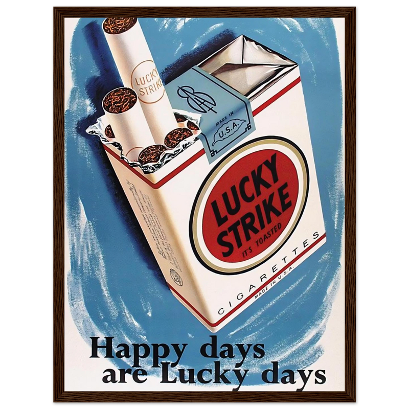 Lucky Strike Vintage Poster - Happy Days