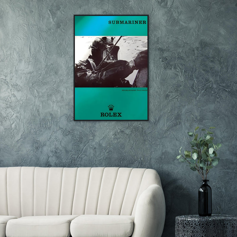 Rolex Submariner Diver Vintage Poster Ad