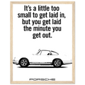 Porsche Vintage Poster  White 911
