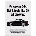 Porsche 964 - 69 Vintage Ad Poster