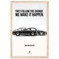 Porsche Can You Keep Up Vintage Poster Ad