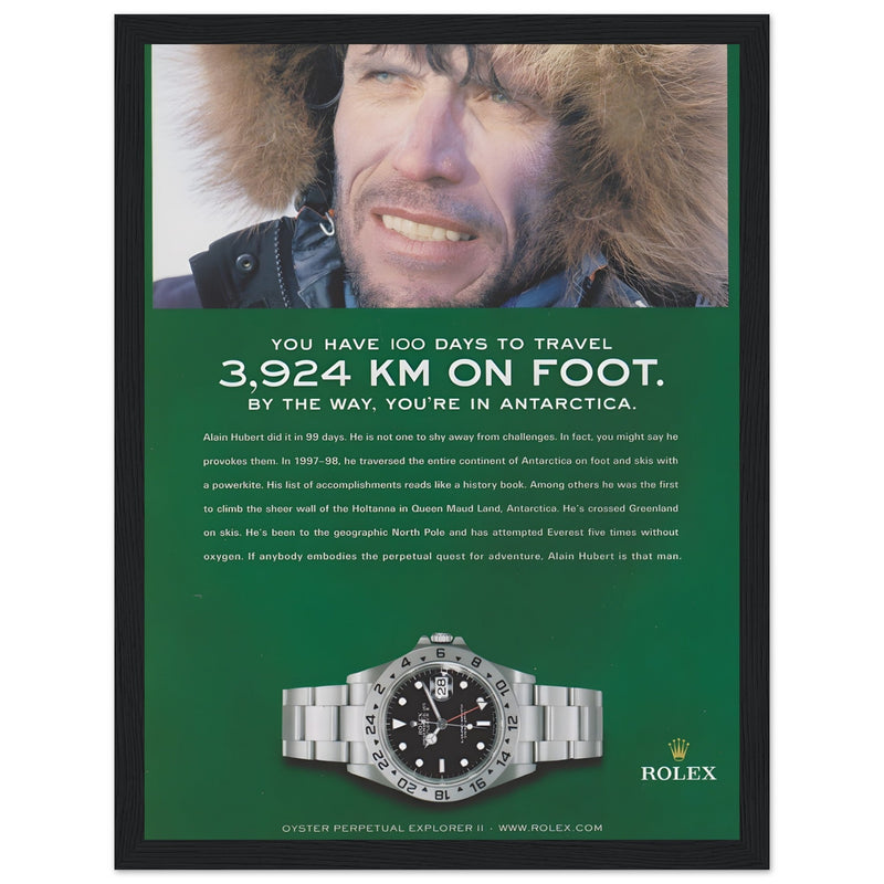 Rolex Explorer Vintage Poster Ad