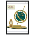 Rolex Day-Date Globe Vintage Poster Ad