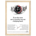Rolex GMT Master Travel Vintage Poster Ad