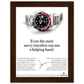 Rolex GMT Master Travel Vintage Poster Ad
