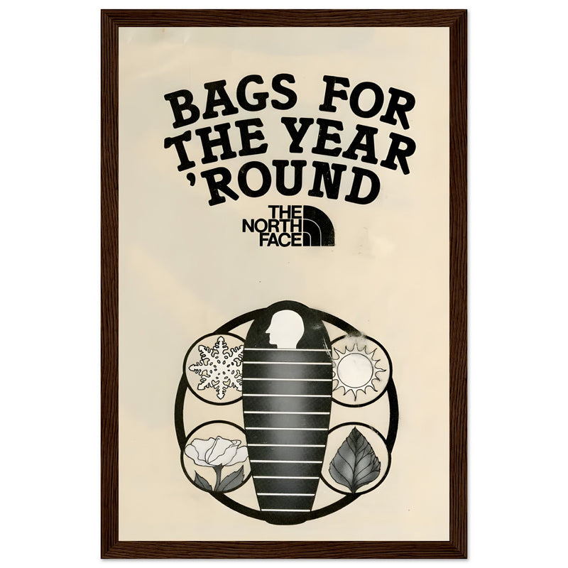 The North Face Sleeping Bags Vintage Poster