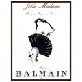 Balmain Jolie Madame Vintage Poster Ad