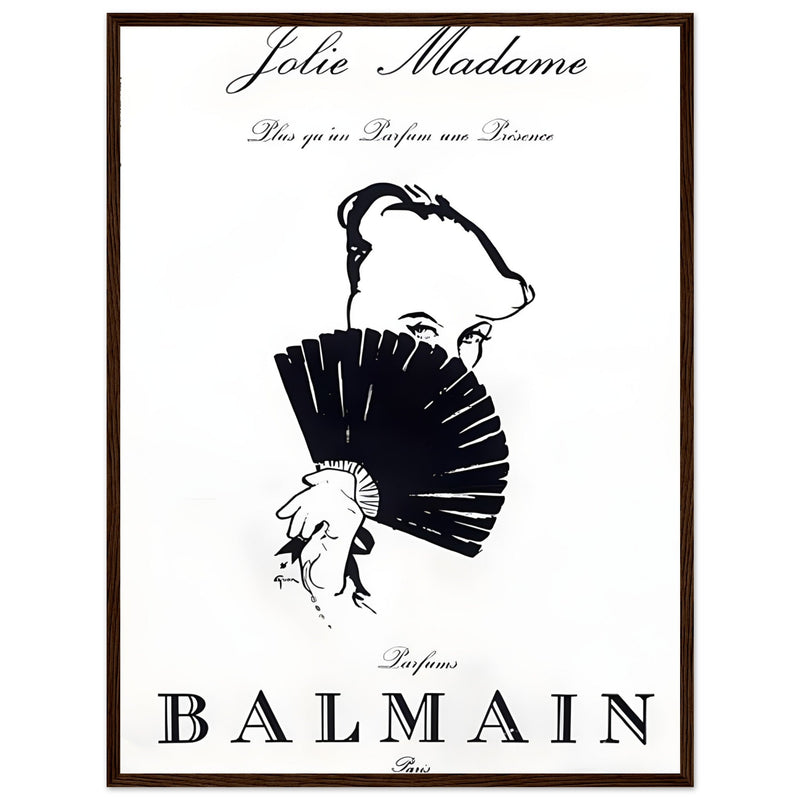 Balmain Jolie Madame Vintage Poster Ad