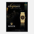 Rolex Elegance Vintage Poster Ad