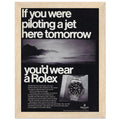 Rolex Jet Pilot Vintage Poster Ad