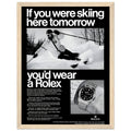 Rolex Ski Vintage Poster Ad