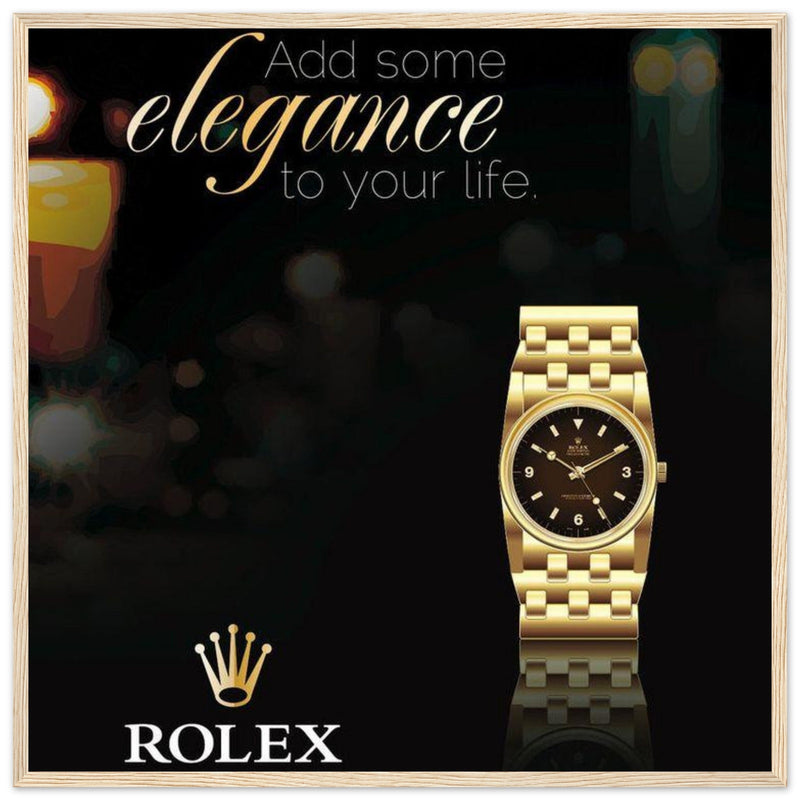 Rolex Elegance Vintage Poster Ad
