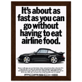 Porsche 911 Vintage Poster - Airline Food
