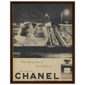 Chanel Vintage Poster Ad - 1950s