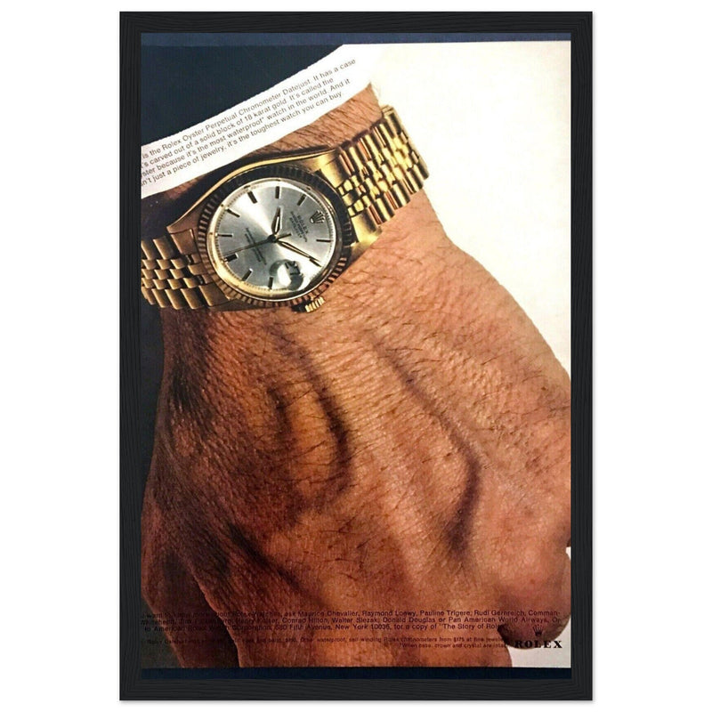 Rolex Oyster Perpetual Datejust Vintage Poster Ad