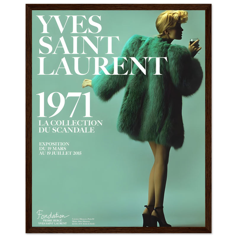 YSL 1971 Vintage Poster