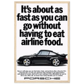 Porsche 911 Vintage Poster - Airline Food