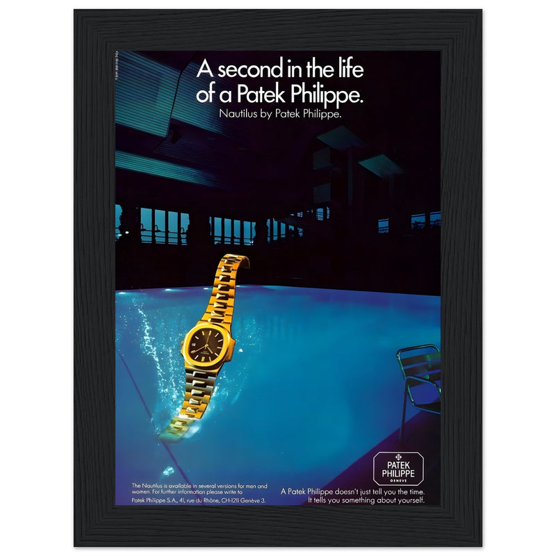 Patek Philippe A Second In the Life Vintage Poster