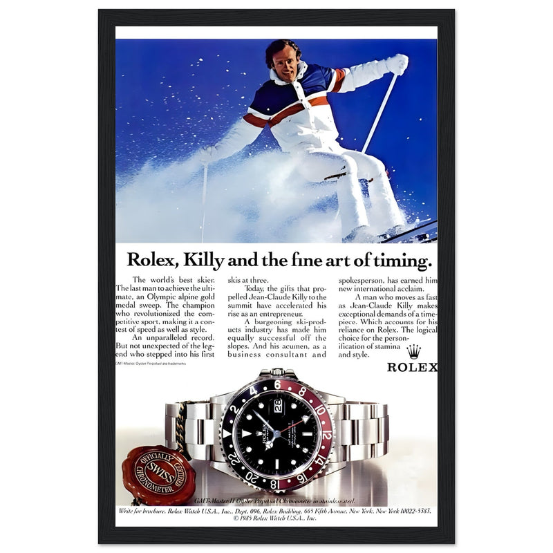 Rolex Alpine Gold Medal Sweep Vintage Poster