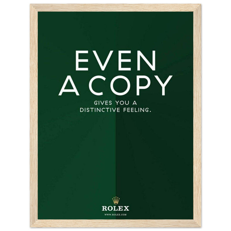 Rolex Distinctive Feeling Vintage Poster Ad