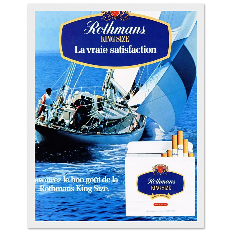 Rothman Vintage Poster - King Size Satisfaction