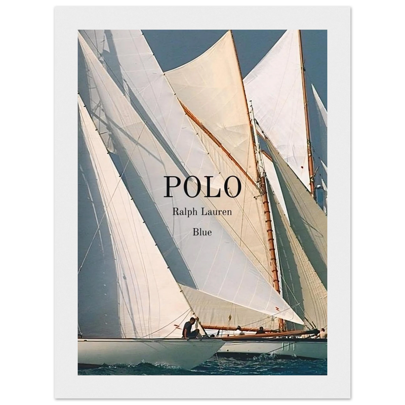 Polo Ralph Lauren Vintage Ad Poster - Polo Blue