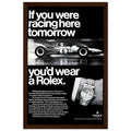 Rolex Racing Vintage Poster Ad
