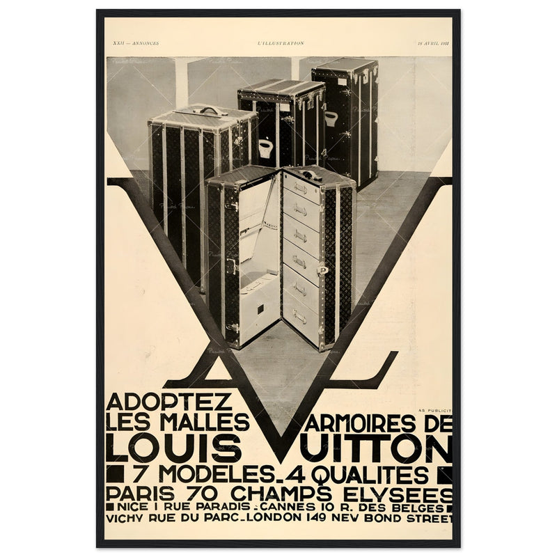 Louis Vuitton Paris Vintage Poster Ad