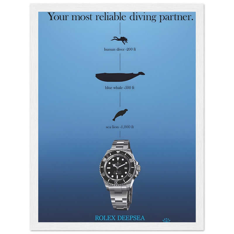 Rolex Deepsea Vintage Poster Ad