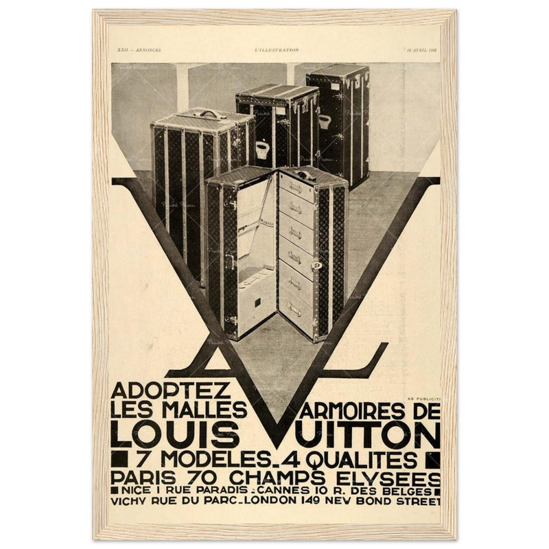 Louis Vuitton Paris Vintage Poster Ad