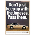 Porsche Turbo 944 Vintage Ad Poster
