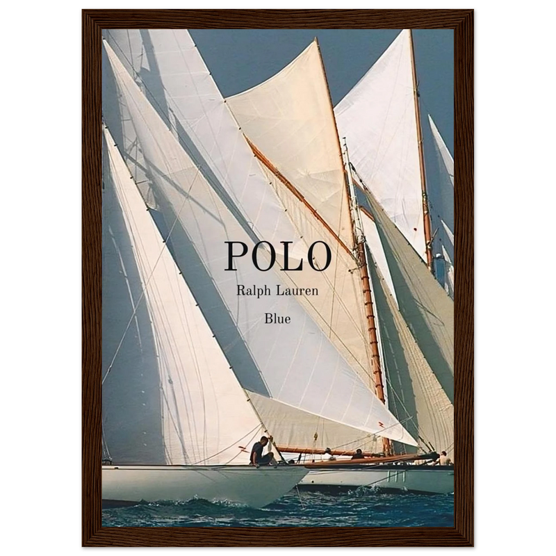 Polo Ralph Lauren Vintage Ad Poster - Polo Blue