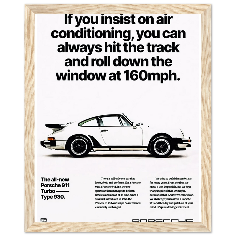 Porsche All New 911 Vintage Poster