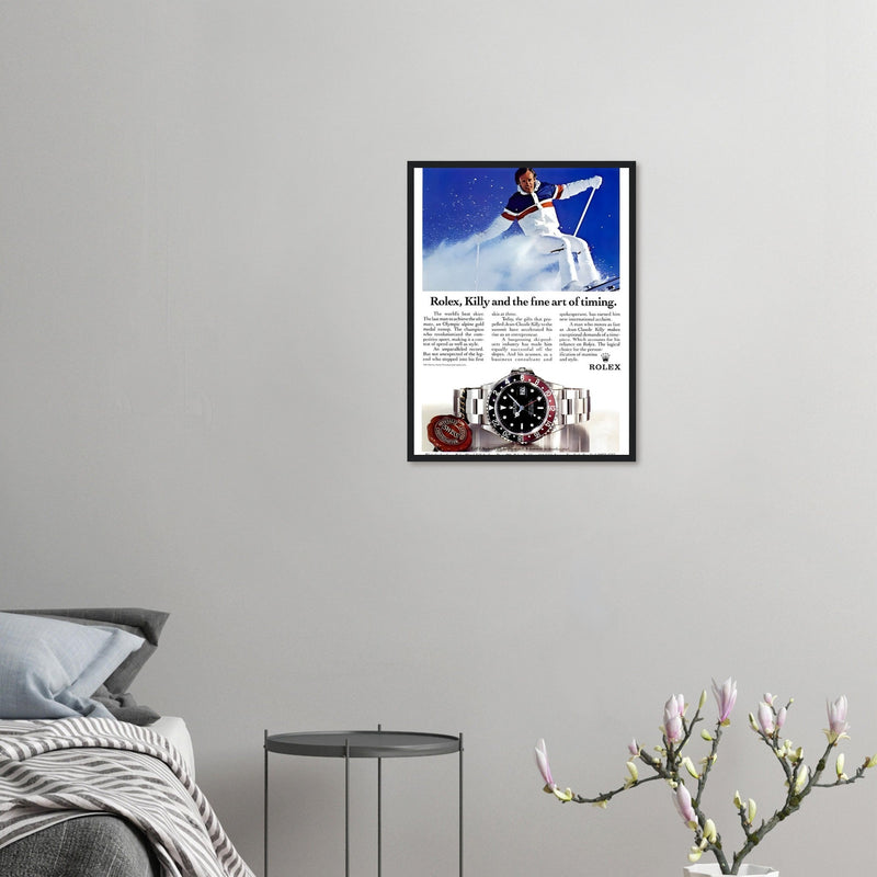 Rolex Alpine Gold Medal Sweep Vintage Poster