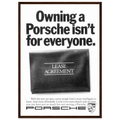 Porsche - It's not for everyone Vintage Poster Ad