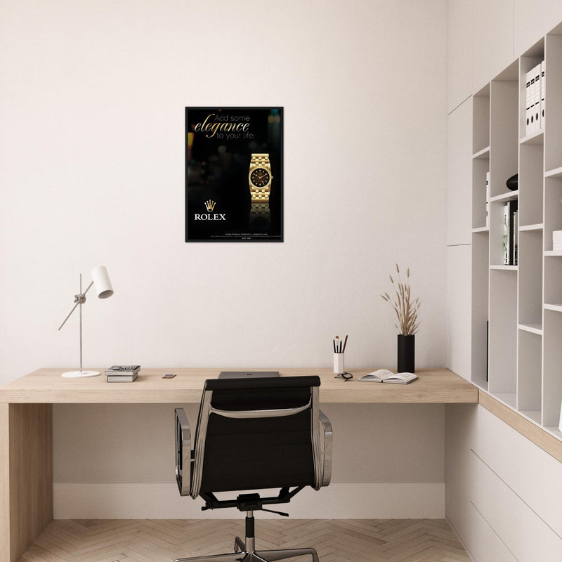 Rolex Elegance Vintage Poster Ad