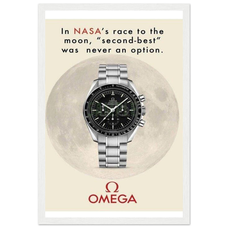 Omega Race to the Moon Vintage Poster Ad