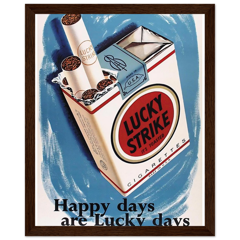 Lucky Strike Vintage Poster - Happy Days