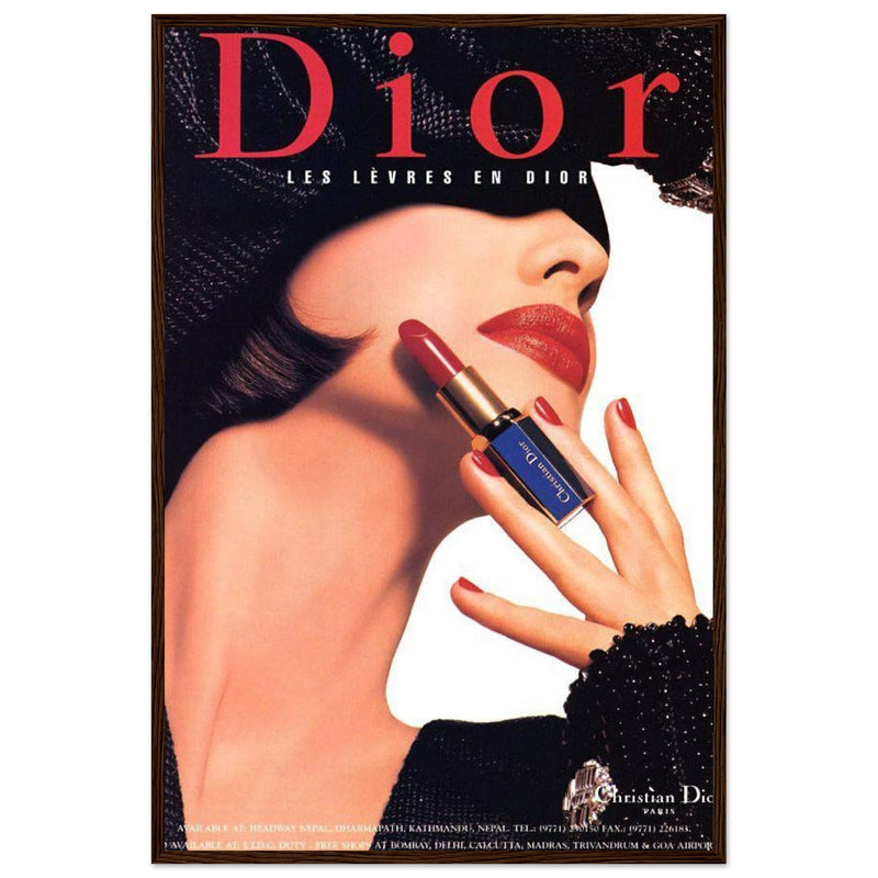 Christian Dior Woman Vintage Poster Ad