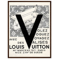 Louis Vuitton Nice, Paris Vintage Poster Ad