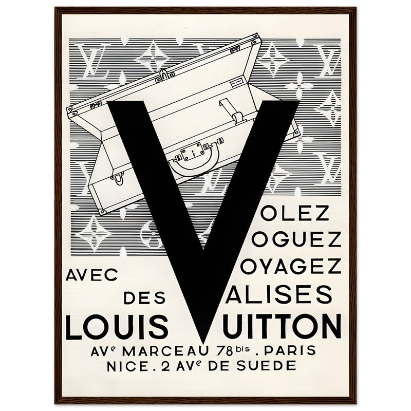 Louis Vuitton Nice, Paris Vintage Poster Ad