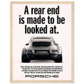 Porsche 911 Vintage Poster - Rear End