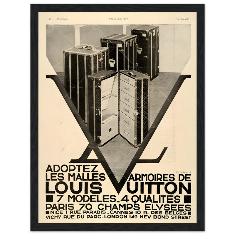 Louis Vuitton Paris Vintage Poster Ad