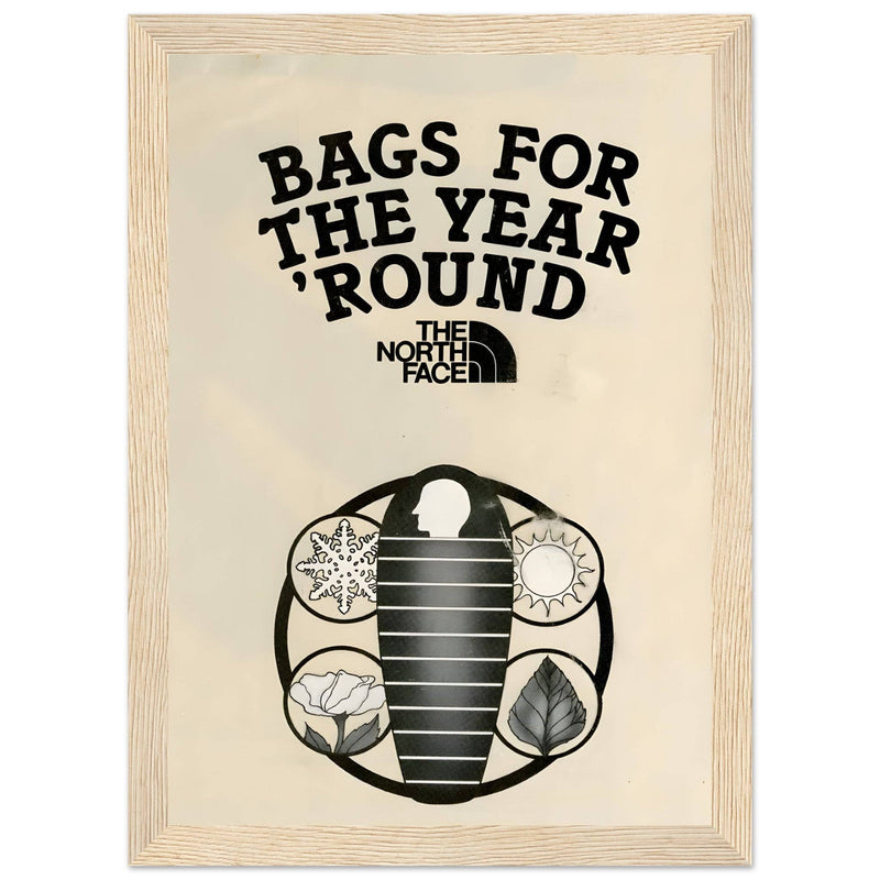 The North Face Sleeping Bags Vintage Poster